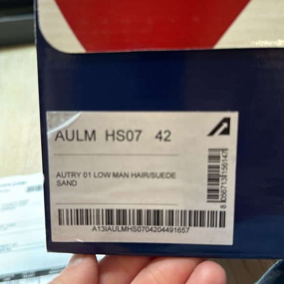 Autry Low Nan Hair/Suede Sand Shoes Size 42 - Picture 6 of 12